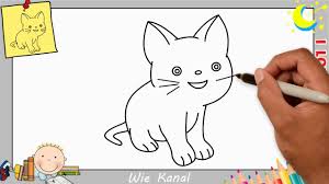 Katze Zeichnen Lernen Einfach Schritt Fur Schritt Fur Anfanger Kinder 3 Youtube