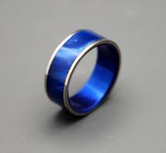 Wedding Rings Titanium Rings Wood Rings Mens Rings Womens Etsy Blue Titanium Ring Titanium Wedding Rings Titanium Wedding Band