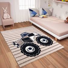 Teppich auto simple teppiche ikea conexionlasallista teppich. Teppich Auto Monster Truck Motiv Kinder Zimmer Blau Flauschig Vimoda Homestyle