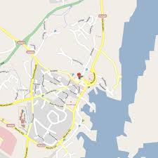 You can move the map inside the window dragging it with a mouse. Grimstad Map Norway