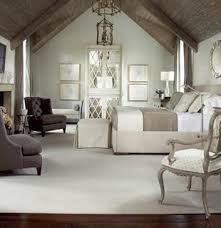 A sloped ceiling can also be part of a vaulted ceiling design. Master Bedroom I Love High Vaulted Ceilings With Beams Exposed Home Decor At Repinned Net