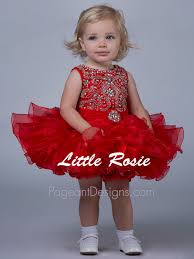 Little Rosie Rhinestone Embellished Baby Pageant Dress Br1204 Toddler Pageant Dresses Baby Pageant Dresses Cupcake Pageant Dress