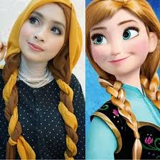 19 gambar sketsa frozen elsa dan ana terbaru bingkaigambar com. Ellend Muzakky Hijabers Ala Disney Di Hitam Putih Trans 7 Foto Dan Videonya Kostum Halloween Kostum Cosplay Disney