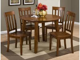 Ships free orders over $39. Jofran Simplicity Round Table And 4 Chair Set With Slat Back Chairs Reeds Furniture Dining 5 Piece Sets