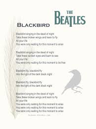 Birds Flying High Lyrics Karaoke Blackbird Print The Beatles Beatles Lyrics From The Etsy The Beatles Beatles Lyrics The White Album
