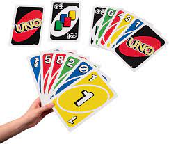 Maybe you would like to learn more about one of these? Amazon Com Mattel Games Giant Uno Family Card Game With 108 Oversized Cards And Instructions Great Gift For Kids Ages 7 Years And Older Toys Games
