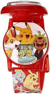 The band is made of a durable plastic that fits on a kid's wrist with comfort. Pokemon Kids Digital Watch With Flashing Led Lights And Flip Open Top Model Pok4186az Watches Amazon Com