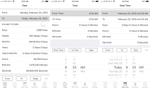 Hour, minute, second, items that can be calculated, in milliseconds. The Best Free Date And Time Calculators For Iphone