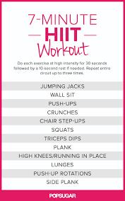 Printable Bodyweight Workouts Popsugar Fitness