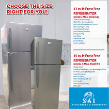 Check spelling or type a new query. Sai Appliances Furniture Magnum 10 Cu Ft 13 Cu Ft Refrigerator Item 0734 2219 Facebook