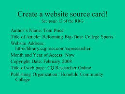 Web designers create websites for a living and can ensure that your site has the look, feel and functionality you want. Preparing Source Cards Book What Information Do I Need 1 Author S Name 2 Title Of Book 3 City Of Publication 4 Name Of Publishing Company 5 Year Of Ppt Download