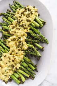 Asparagus With Sauce Gribiche And Fried Capers Recipe Fried Capers Asparagus Yummy Dinners