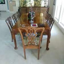 Oak chippendale style extending dining room table for sale. Chippendale Mahogany Dining Room Set Ebay