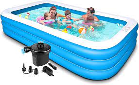 Air pump for inflatables air mattress pump air bed pool toy raft boat electric pump for inflatables(ac/dc pump(50w)). Amazon Com Swimming Pool For Kids And Adults 120x72x22in Kiddie Pool With Pump Piscinas Para Adultos Blow Up Pool Inflatable Pool Kids Pools For Backyard Toddlers Family Outdoor Garden Kitchen Dining