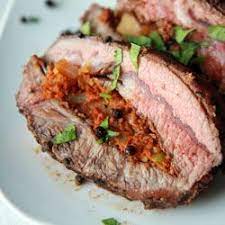 Peppercorn Top Blade Roast Stuffed W Chorizo This Turned Out Oh So Good I Learned How To Tie A Roast Beef Recipes Pork Pork Recipes