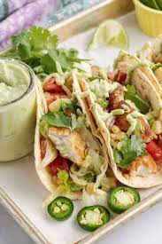 Maui tacos' fish taco with pineapple tomato salsa. Fish Tacos With Avocado Sauce Shugary Sweets