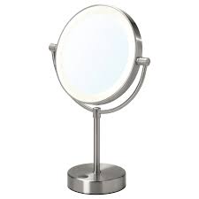 Kaitum Mirror With Built In Light Battery Operated Ikea In 2020 Mirror With Built In Lights Mirror Magnifying Mirror