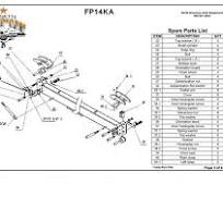FP14KA 4 Post Lift Parts Breakdown | NA Auto Equipment