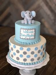 Elephant Themed Baby Shower Cake Baby Shower Cakes Polka Dot Baby Shower Fondant Elephant