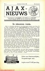 Ajax zet real madrid te kijk. Ajax Nieuws Jaargang 1939 Ajax Museum