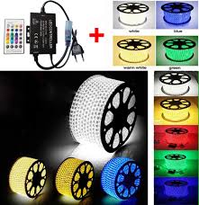 Led Rope Light Strip 164ft 50m Ac 110v Rgb Multi Color Waterproof