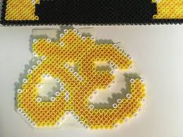 Om Symbol Made W Perler Beads It Is Upside Down Not My Original Design However I Made Modifications Keywords Art Fuse Beads Perler Patterns Melty Beads