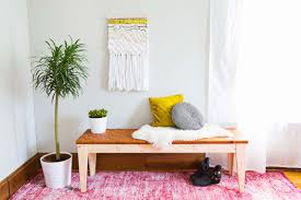 Check spelling or type a new query. Woven Leather Bench Diy A Beautiful Mess