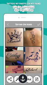 Take the hand tattoo to the next level with a skull tattoo design. Name Tattoo On My Hand Maker For Android Apk Download