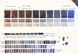 Watercolour Mixing Charts Jane Blundell Artist