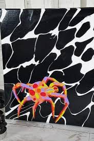 Spiderweb Paint Pour On Canvas In 2020 Spider Web Halloween Decorations Halloween Diy