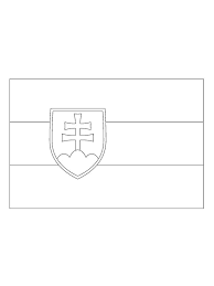 40 3 wappen kamm flagge. Ausmalbilder Flagge Der Slowakei Besteausmalbilder De