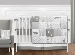 Sears has the best selection of crib bedding sets for your little one. Grey And White Woodsy Deer Boy Girl Unisex Baby Crib Bedding Set With Bumper By Sweet Jojo Designs 9 Pieces Only 189 99