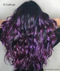 The most common black purple hair material is cotton. Purple And Violet For Black Hair 40 Versatile Ideas Of Purple Highlights For Blonde Brown And Red Hair The Trending Hairstyle