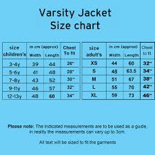 Personalised Childs Varsity Jacket