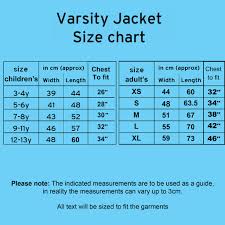 personalised childs varsity jacket