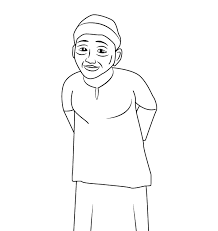 Untuk anak paud tentu cukup mengenal anggota tubuh yang sederhana dulu misal rambut mata telinga hidung mulut tangan dan kaki. Mewarnai Gambar Nenek Belajar