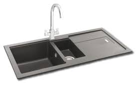 This sink is also available. Carron Phoenix Bali 1 5 Bowl Inset Grey Composite Kitchen Sink Travis Perkins