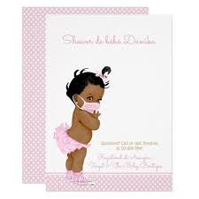 African Baby Girl With Mask Drive By Baby Shower Invitation Zazzle Com Baby Shower Invitations Baby Shower Party Themes African Babies