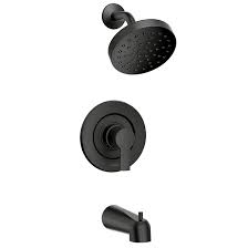 3 skru ut de gamle moen badekar og dusj fixtures. Moen Rinza Tub And Shower Faucet 1 Handle Matte Black 82628bl Rona
