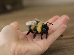 On the run in the year 1987, bumblebee finds refuge in a junkyard in a small californian beach charlie, on the cusp of turning 18 and trying to find her place in the world, discovers bumblebee. Art Collectibles Felting Needle Felted Bumble Bee On Brown White Rattan Heart Stunning Needle Felted Special Unique Giftcollectiblepresentrarehandmadegarland