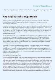 Review bakit ka kumakayod developing a filipino needs theory of. Ang Paglilitis Ni Mang Serapio Essay Example