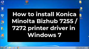 Driver untuk mesin konica minolta bizhub 162 dan 210 compatible: How To Install Konica Minolta Bizhub 7255 7272 Printer Driver On Windows 7 32bit Youtube