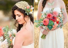 Modern bouquet of succulents, dusty miller and eucalyptus. Rustic Wedding Inspiration Rustic Wedding Ideas 100 Layer Cake