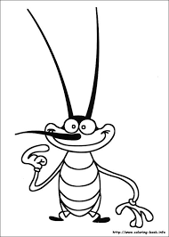 Oggy And The Cockroaches Coloring Picture Coloring Pictures Coloring Pages Disney Art Drawings