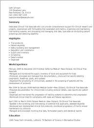 professional clinical trial associate