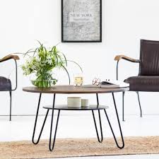 Grâce à son design, elle apportera une touche de décoration moderne à votre. Table Basse Ronde Double Plateau Manguier Made In Meubles