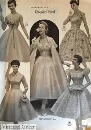 This is the latest in fashion with vintage tea length wedding dresses. 1950s Vintage Wedding Dresses Shoes History