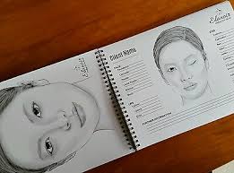 Face Charts For Makeup Artists Blank Templates Note Jot