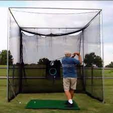 Golf Net Indoor Outdoor 10x10 Driving Practice Netting Diy Frame Corner Cage Kit Golf Net Golf Tips Golf Practice