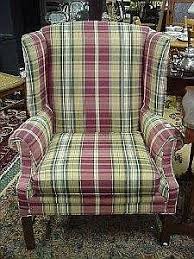 Check spelling or type a new query. Sold Price Thomasville Plaid Wingback Chair Mahogany Frame With Deep Wings And Rolled Arms Burgundy Green And Cream Plaid 40in T At Back July 1 0104 10 00 Am Edt